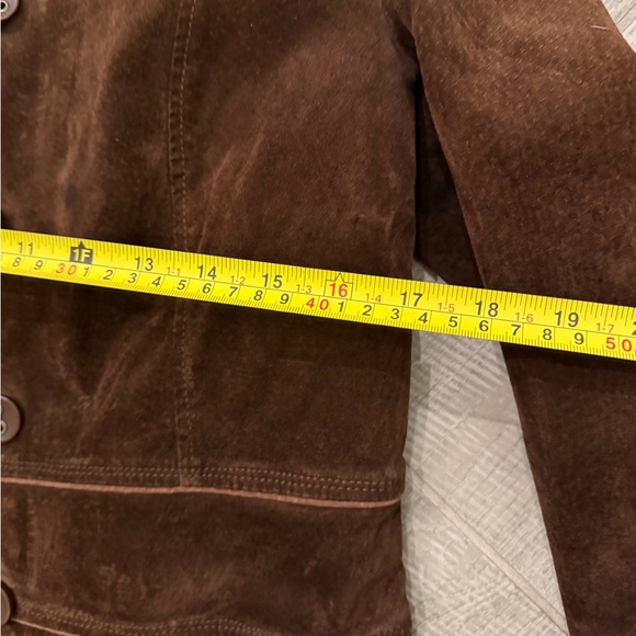 ✨ Vintage Suede Leather Jacket – Le Château – Tailored Fit - Picture 9 of 12